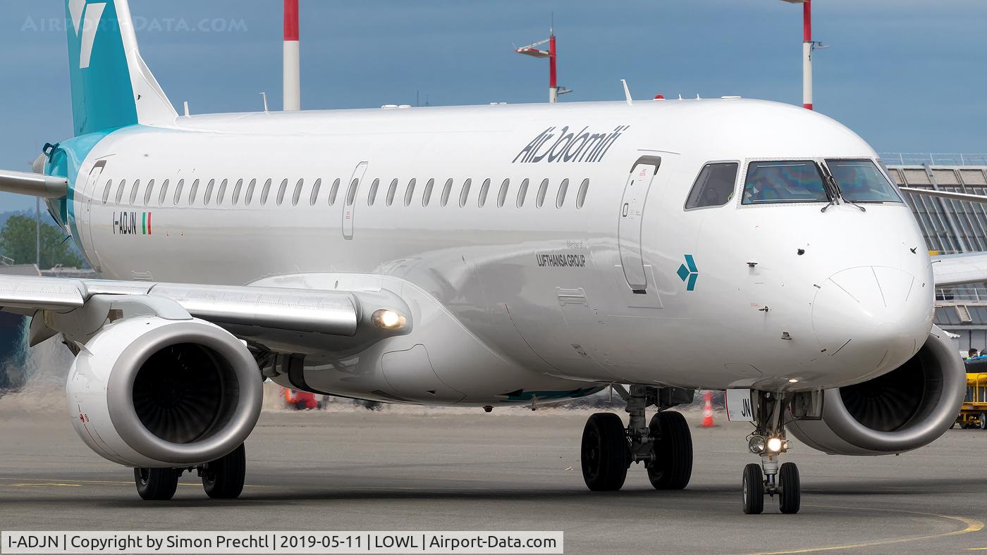 I-ADJN, 2009 Embraer 195LR (ERJ-190-200LR) C/N 19000270, I-ADJN @ Linz Airport