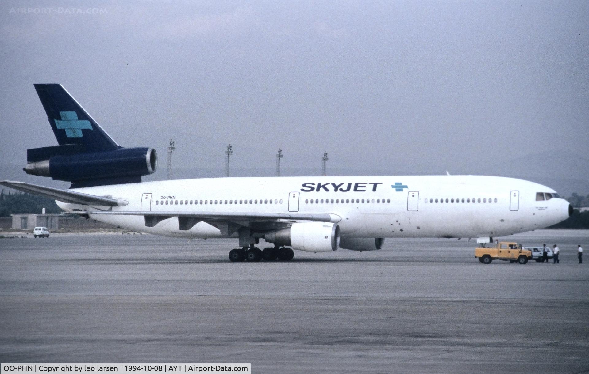 OO-PHN, 1973 Douglas DC-10-30 C/N 46554, Antalya 8.10.1994