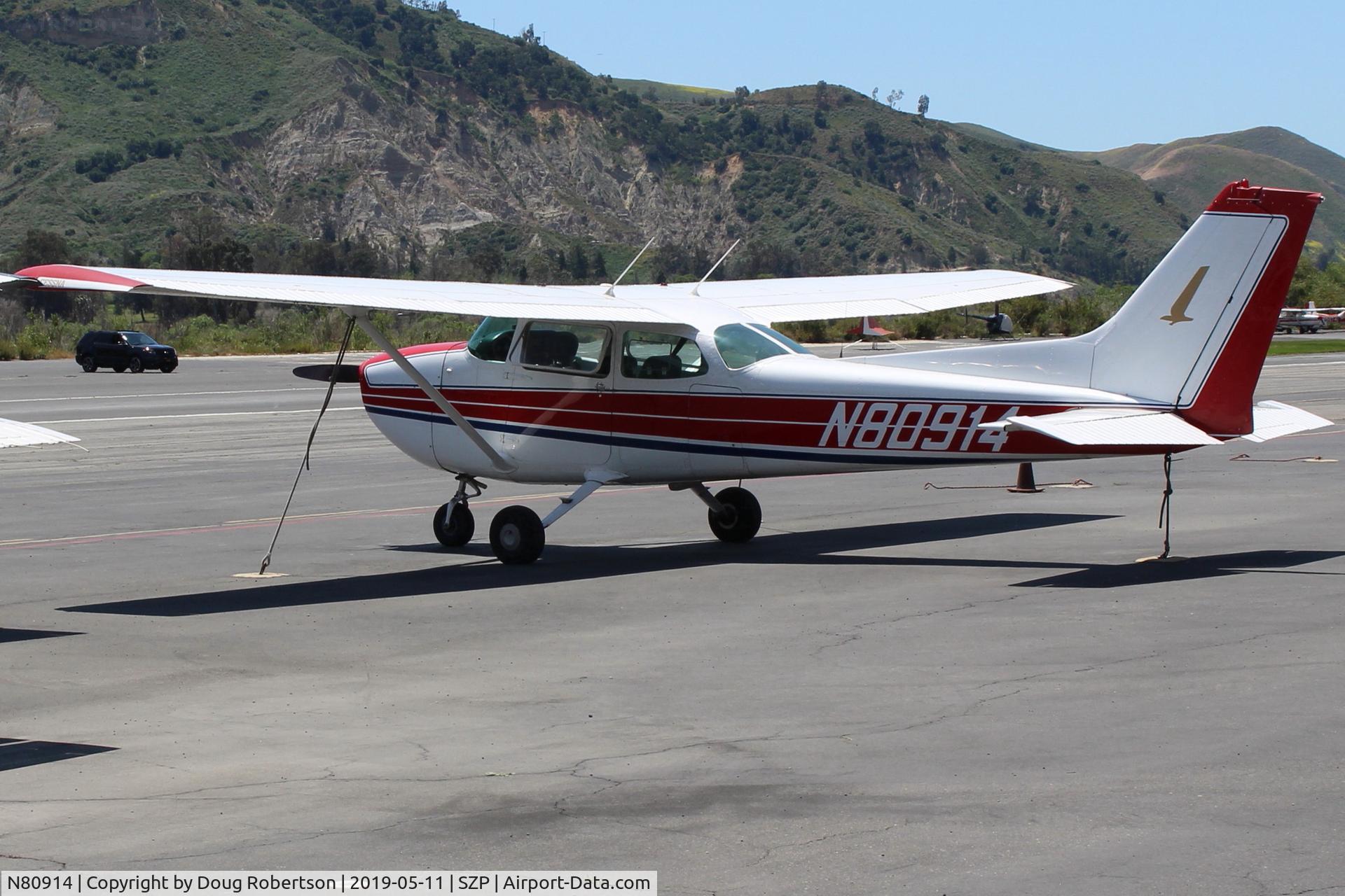 N80914, 1976 Cessna 172M C/N 17266799, 1976 Cessna 172M, Lycoming O-320-E2D 150 Hp, on Ramp