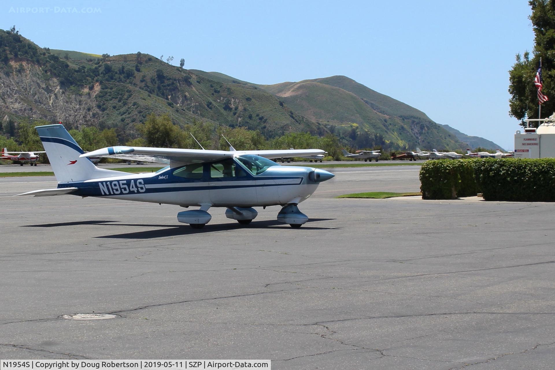 N1954S, 1974 Cessna 177B Cardinal C/N 17702197, 1974 Cessna 177B CARDINAL, Lycoming O&VO-360 180 Hp, taxi near Fuel Dock.