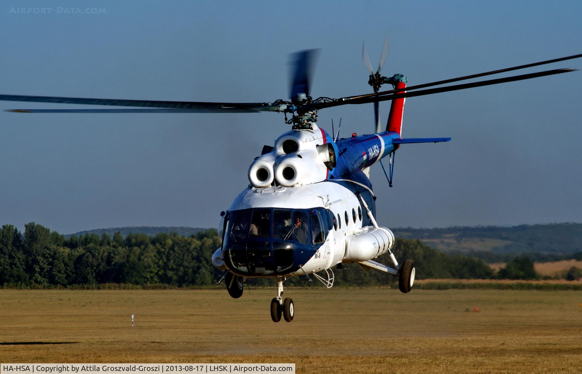HA-HSA, 1980 Mil Mi-8T C/N 7970, LHSK -Siófok-Kiliti Airport, Hungary