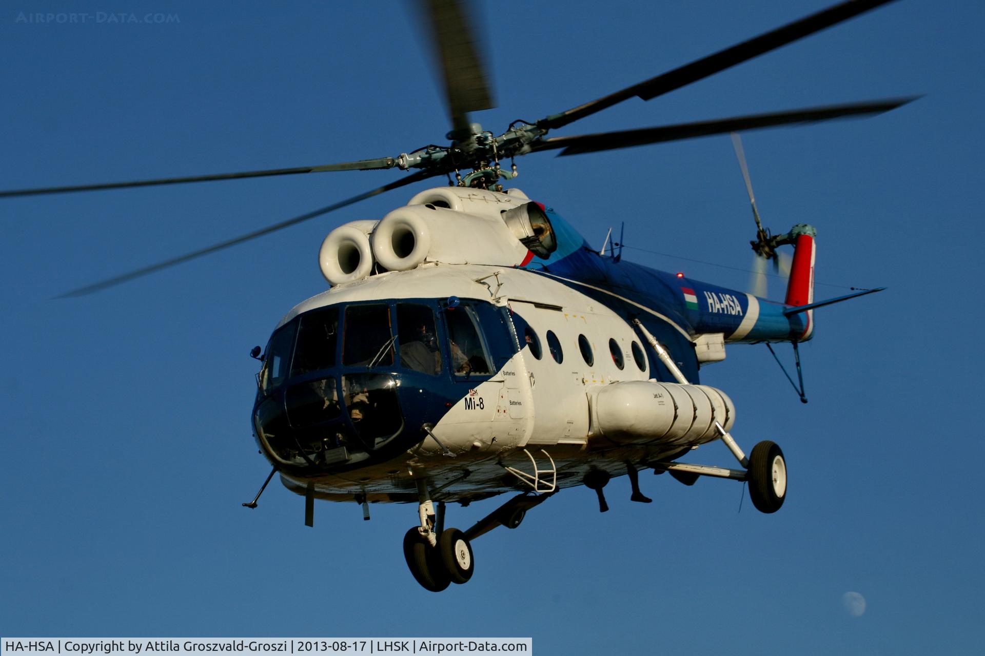 HA-HSA, 1980 Mil Mi-8T C/N 7970, LHSK -Siófok-Kiliti Airport, Hungary
