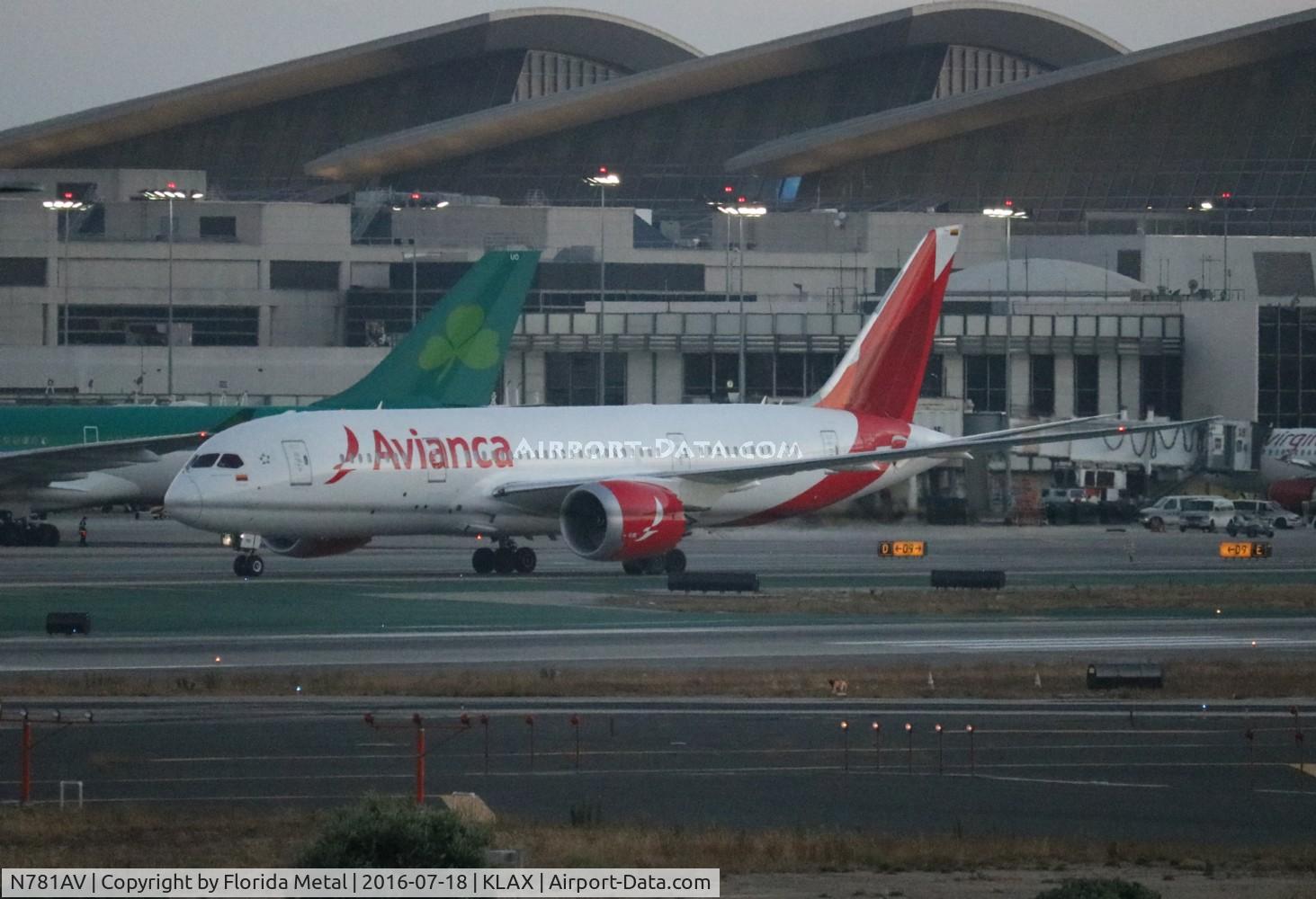 N781AV, 2014 Boeing 787-8 Dreamliner C/N 37503, Avianca
