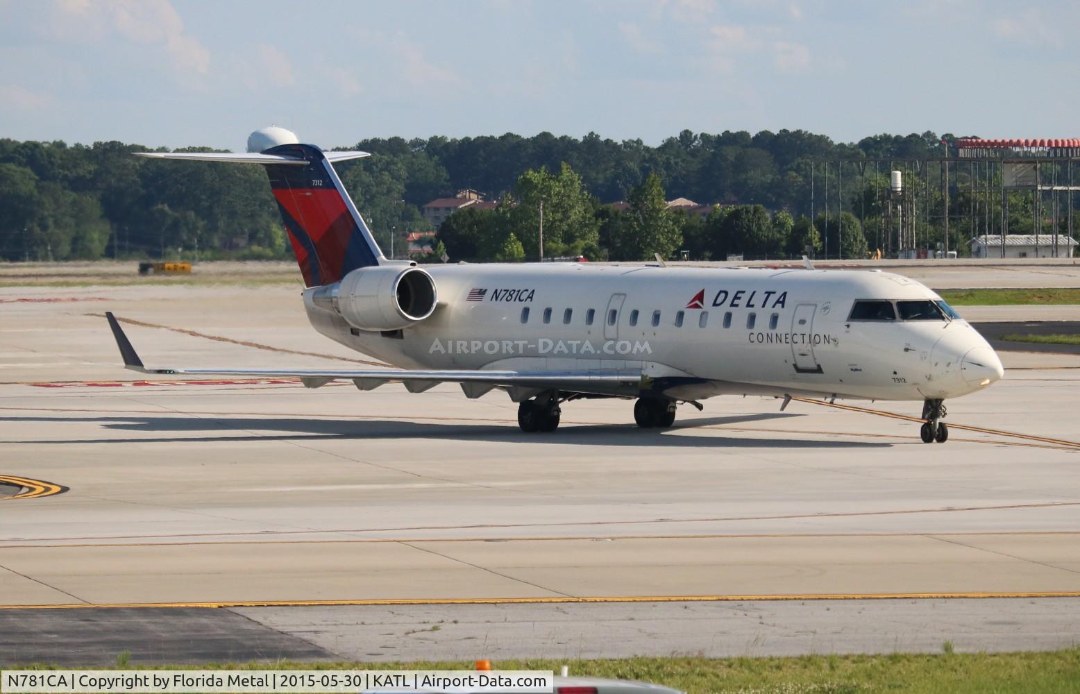 N781CA, 1999 Canadair CL-600-2B19 Regional Jet CRJ-100ER C/N 7312, Delta Connection