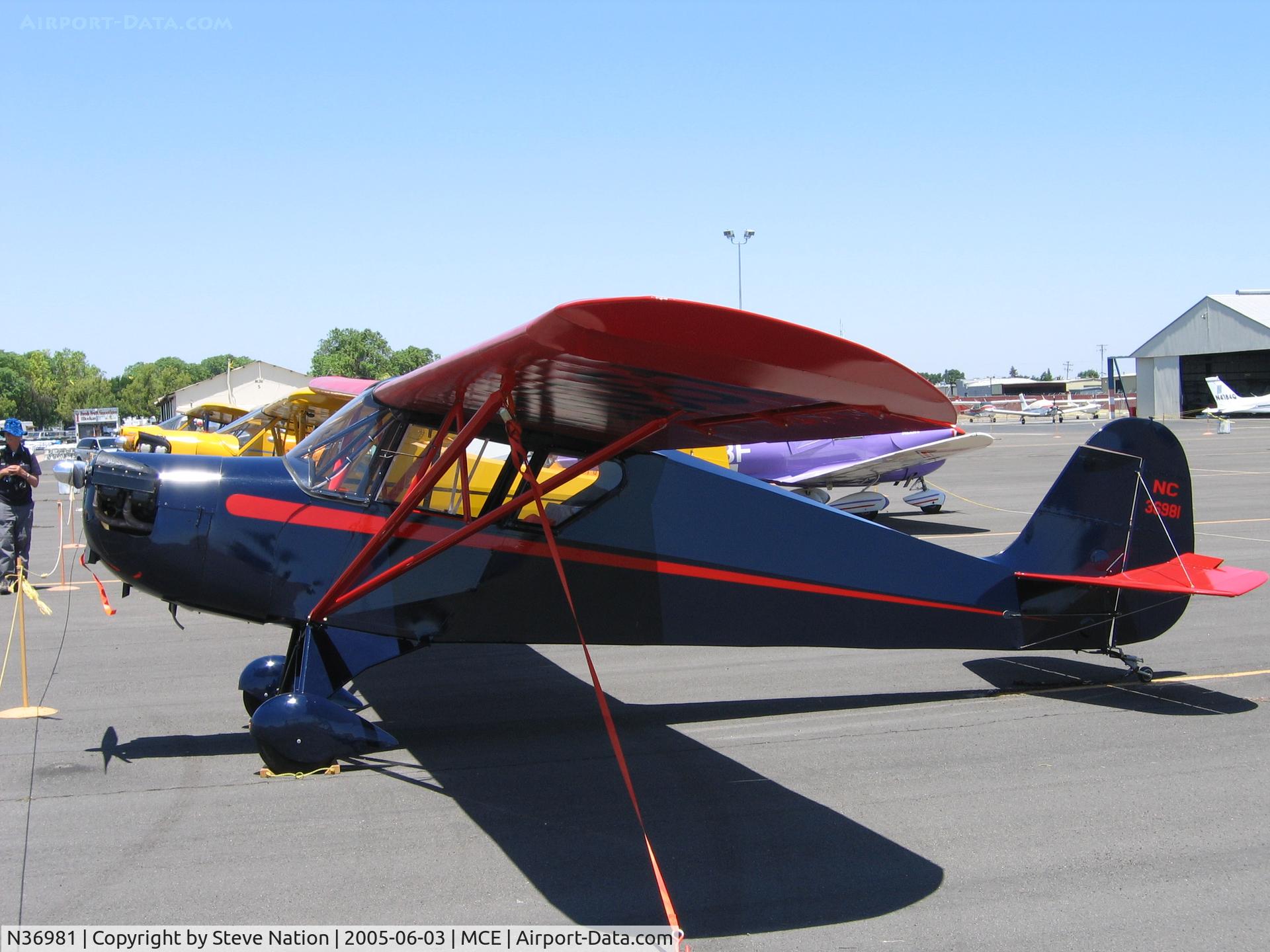 N36981, 1942 Aeronca 65-TAC C/N C-3132TA, 1942 Aeronca 65-TAC at Merced, CA