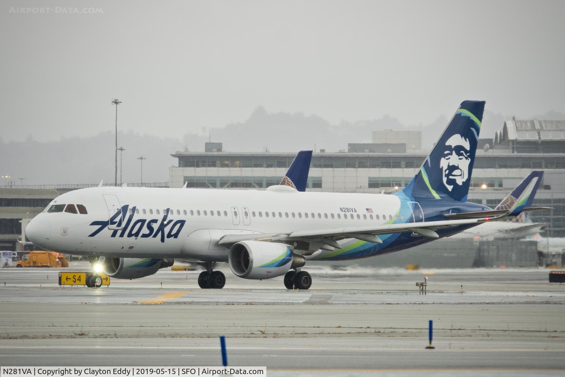 N281VA, 2015 Airbus A320-214 C/N 6669, SFO 2019.