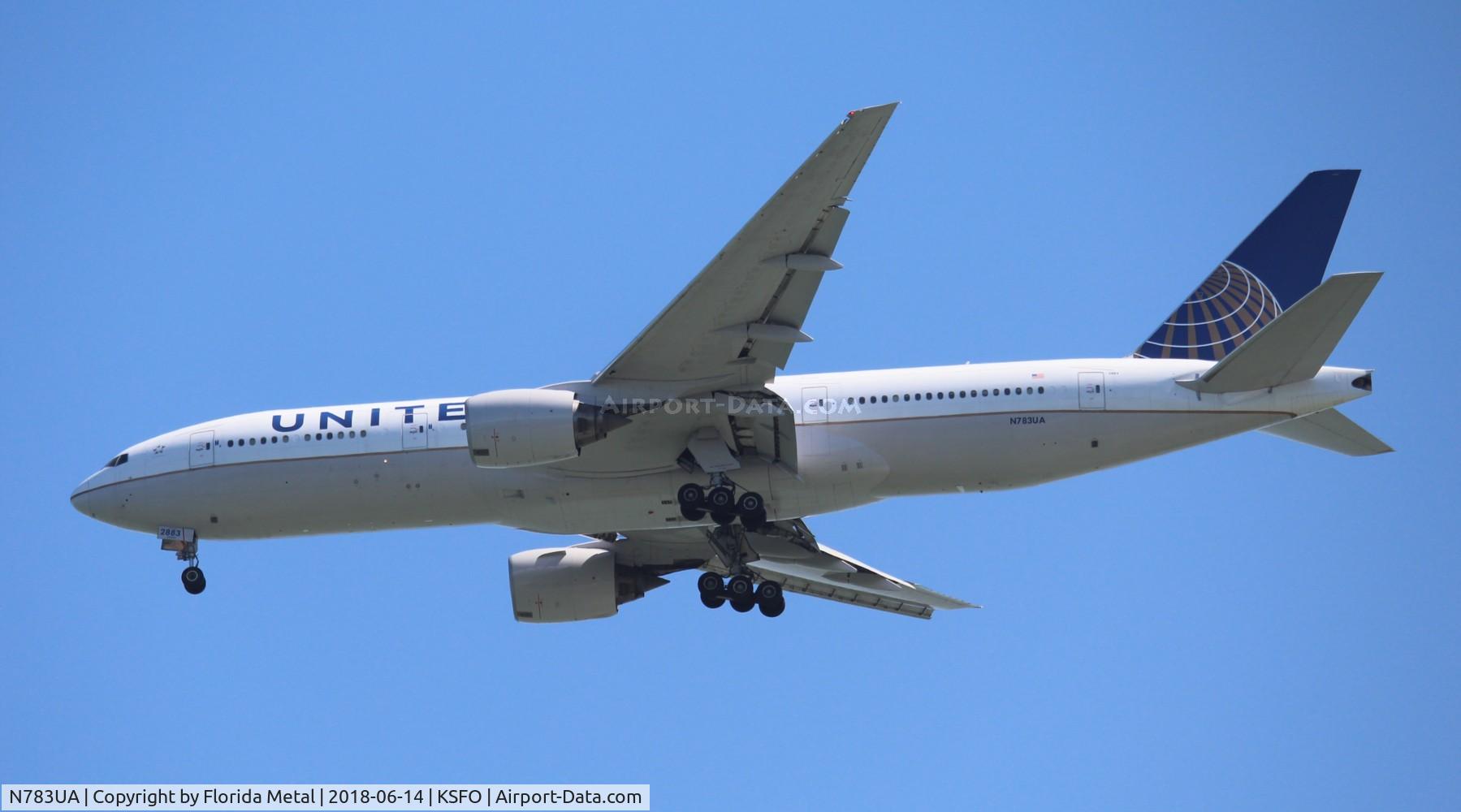 N783UA, 1997 Boeing 777-222/ER C/N 26950, United