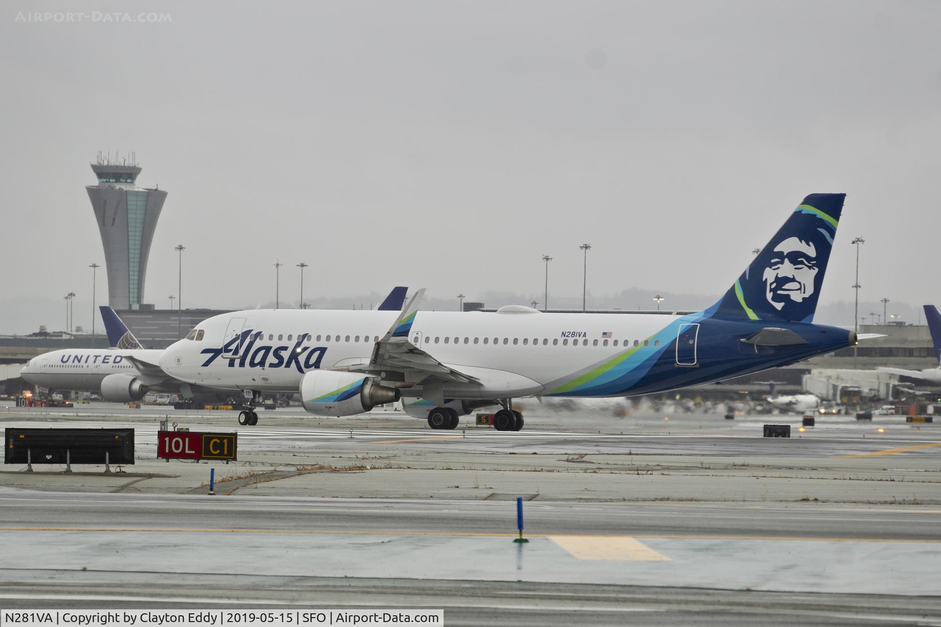N281VA, 2015 Airbus A320-214 C/N 6669, SFO 2019.