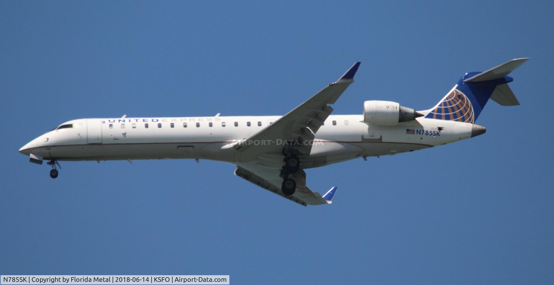 N785SK, 2009 Bombardier CRJ-700 (CL-600-2C10) Regional Jet C/N 10285, United Express