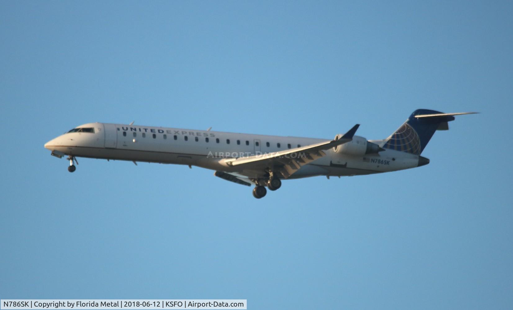 N786SK, 2009 Bombardier CRJ-700 (CL-600-2C10) Regional Jet C/N 10286, United Express