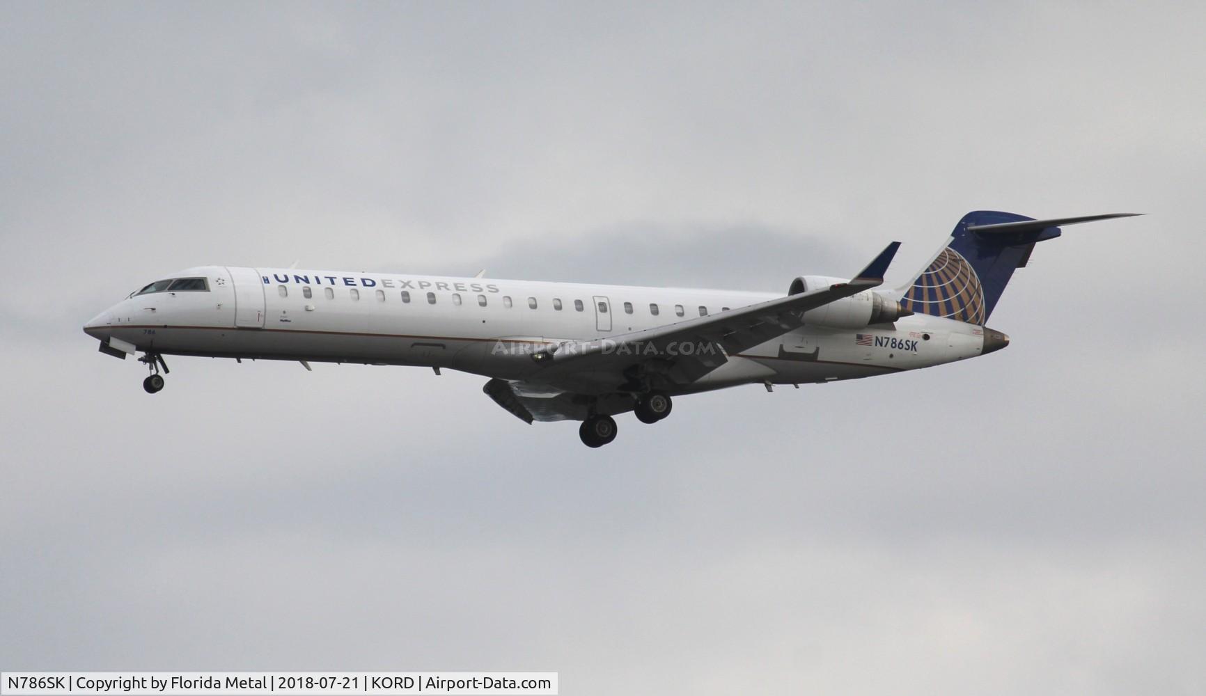 N786SK, 2009 Bombardier CRJ-700 (CL-600-2C10) Regional Jet C/N 10286, United Express