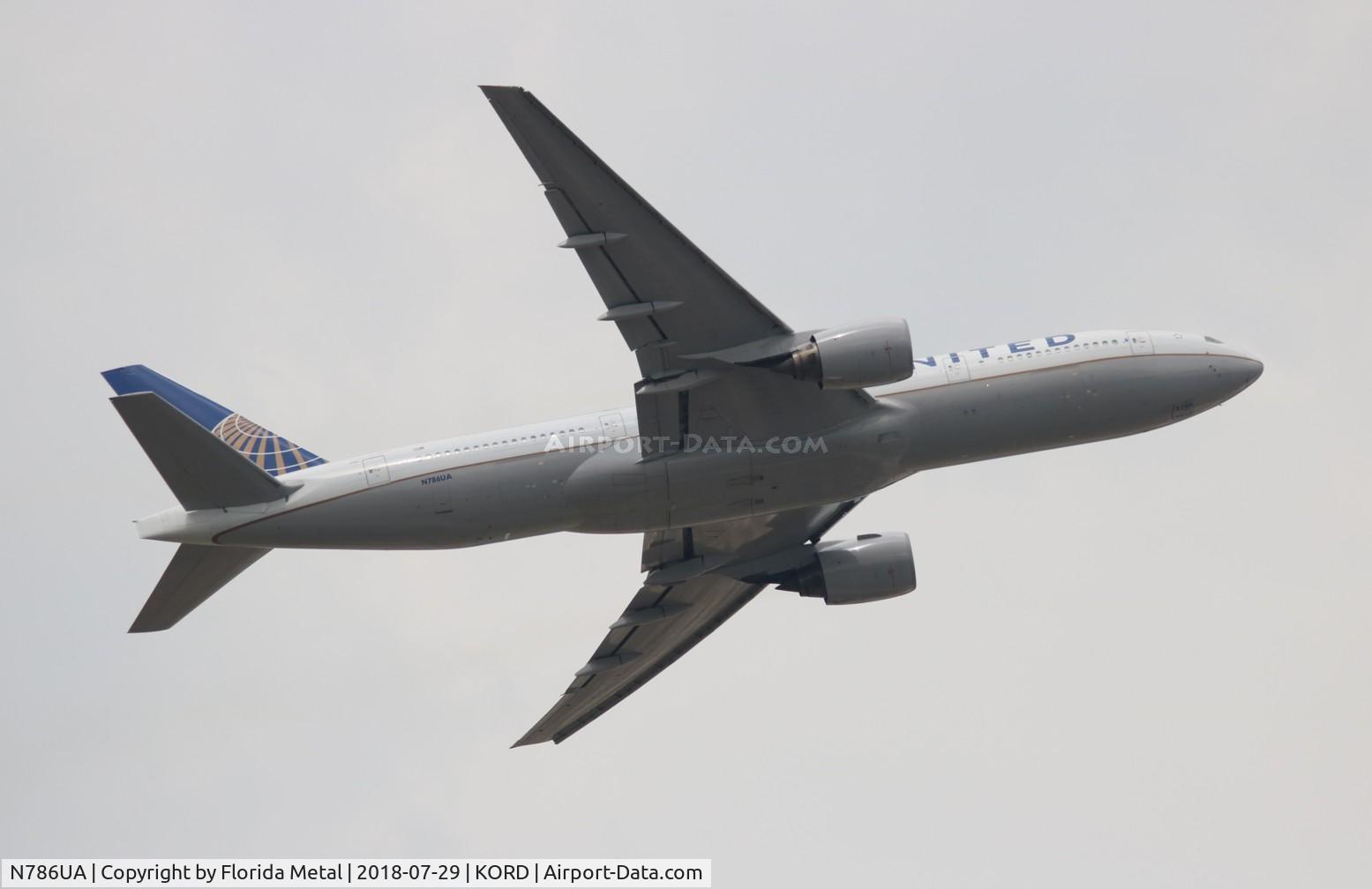 N786UA, 1997 Boeing 777-222/ER C/N 26938, United