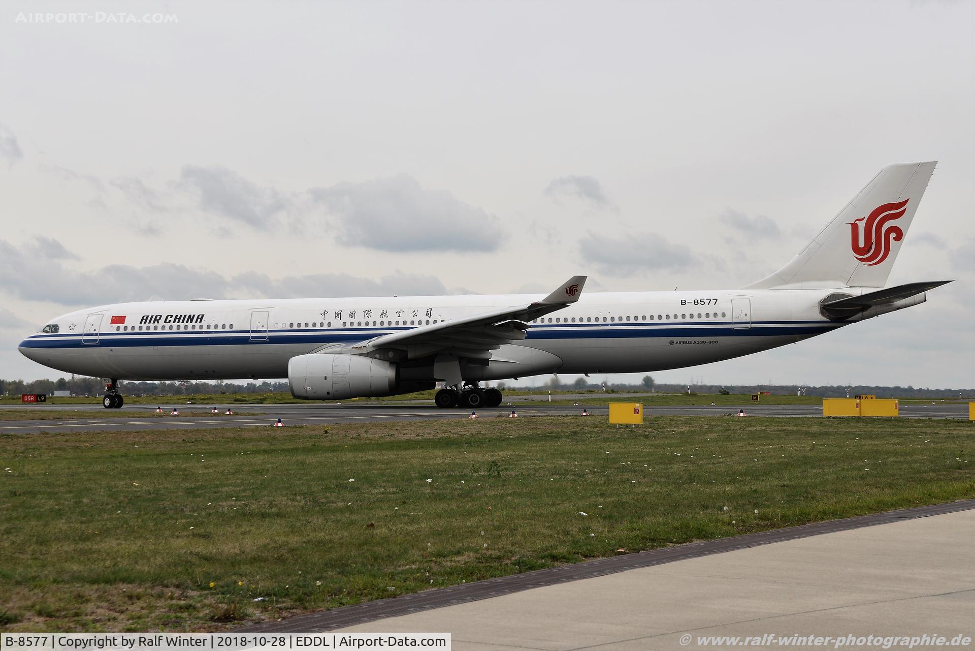 B-8577, 2016 Airbus A330-343 C/N 1752, Airbus A330-343 - CA CCA Air China - 1752 - B-8577 - 28.10.2018 - DUS