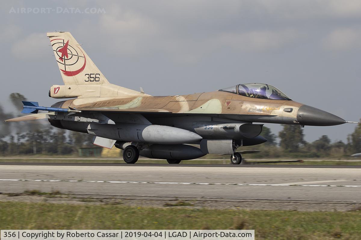 356, 1987 General Dynamics F-16C Barak C/N 4J-25, Iniochos 2019