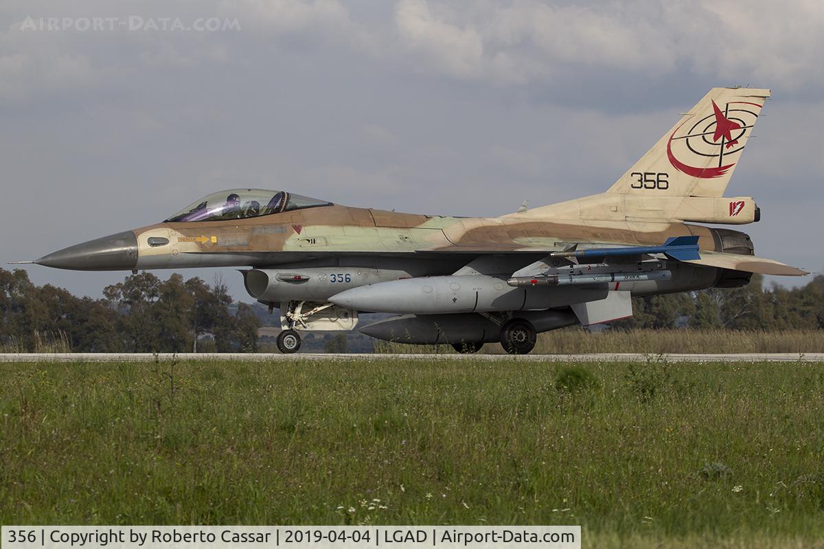 356, 1987 General Dynamics F-16C Barak C/N 4J-25, Iniochos 2019