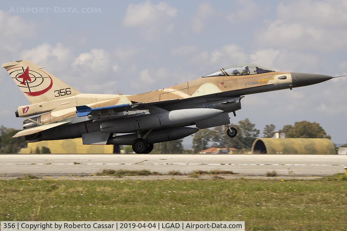 356, 1987 General Dynamics F-16C Barak C/N 4J-25, Iniochos 2019