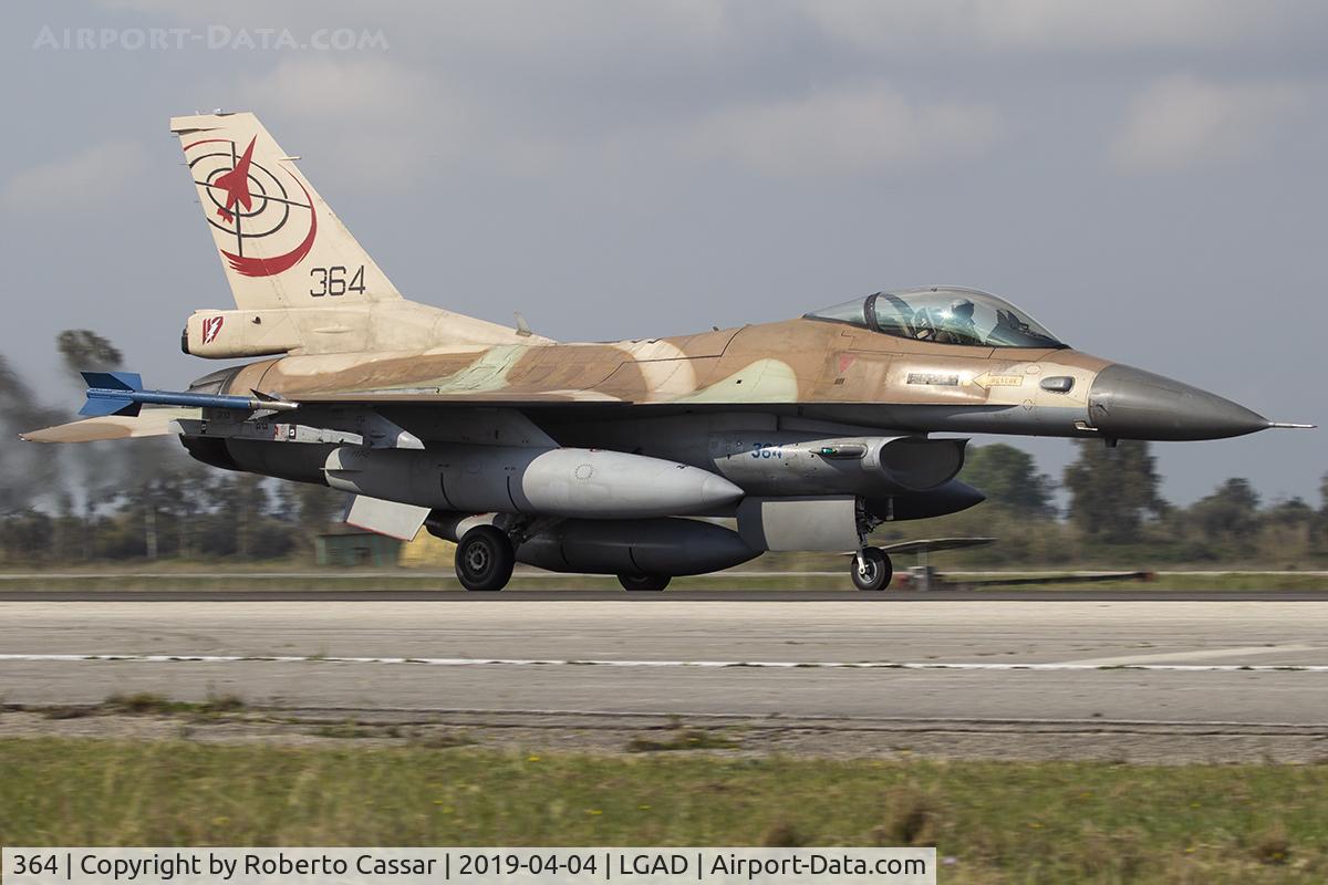 364, 1987 General Dynamics F-16C Barak C/N 4J-27, Iniochos 2019
