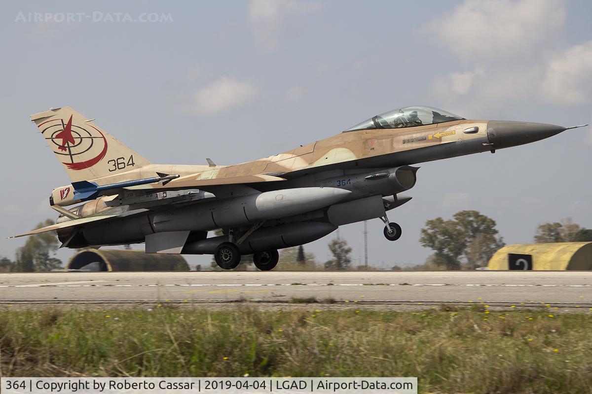 364, 1987 General Dynamics F-16C Barak C/N 4J-27, Iniochos 2019