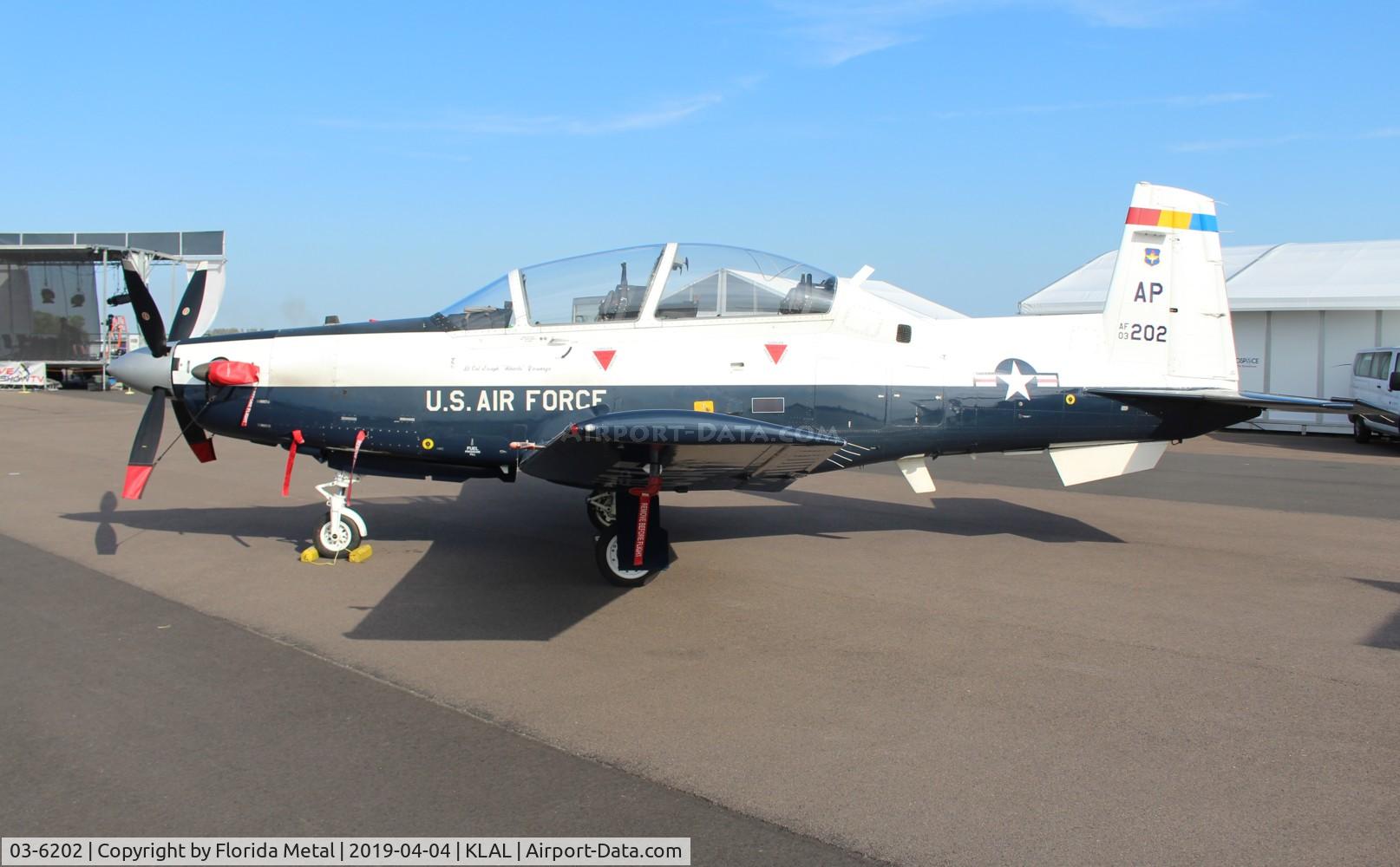 03-6202, 2003 Raytheon T-6A Texan II C/N PT-253, Sun N Fun 2019