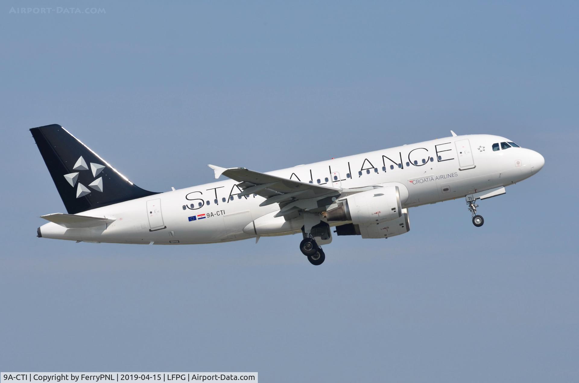 9A-CTI, 1999 Airbus A319-112 C/N 1029, Croatia A319 lifting-off.