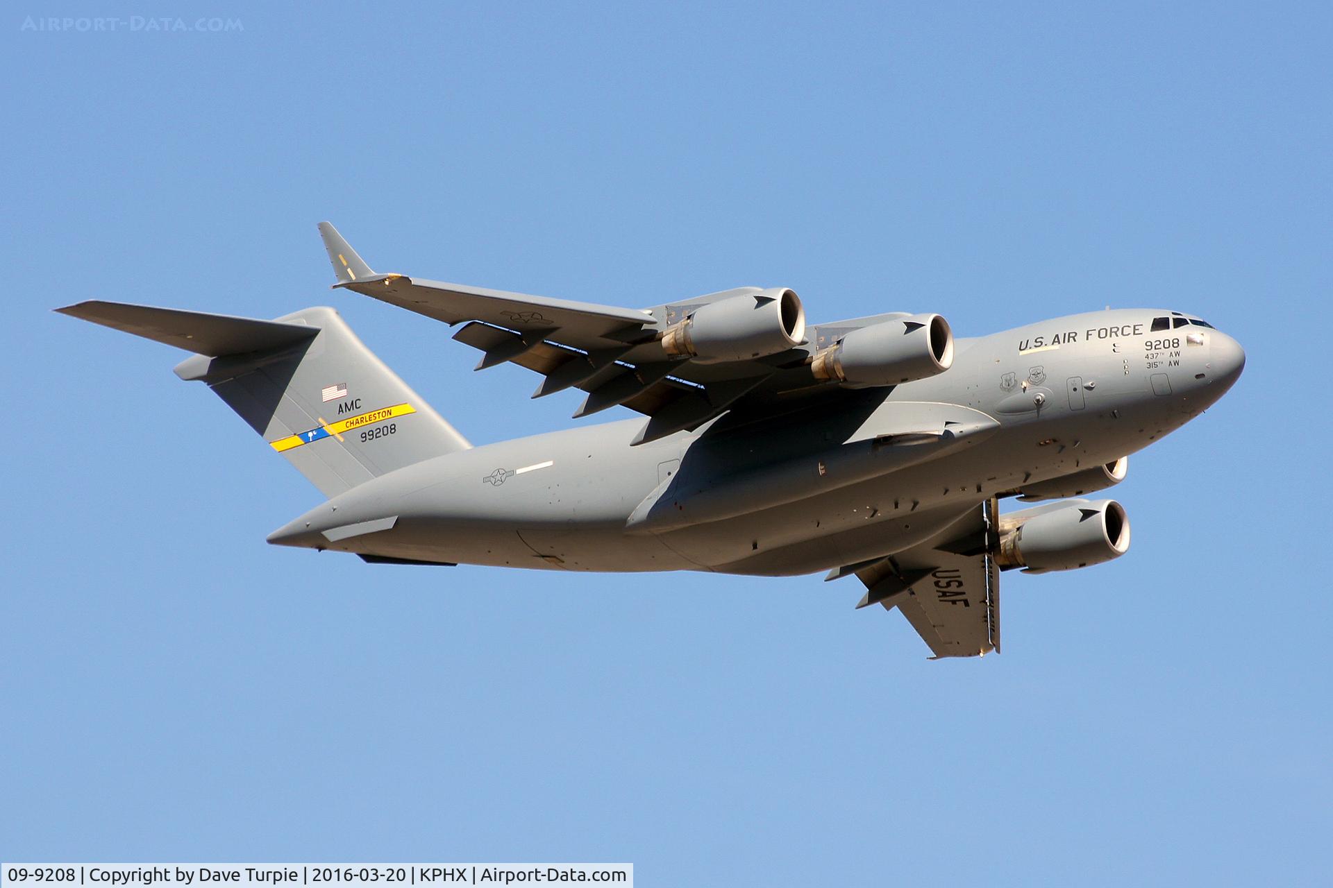 09-9208, 2009 Boeing C-17A Globemaster III C/N P-208, From Charleston AFB, SC.