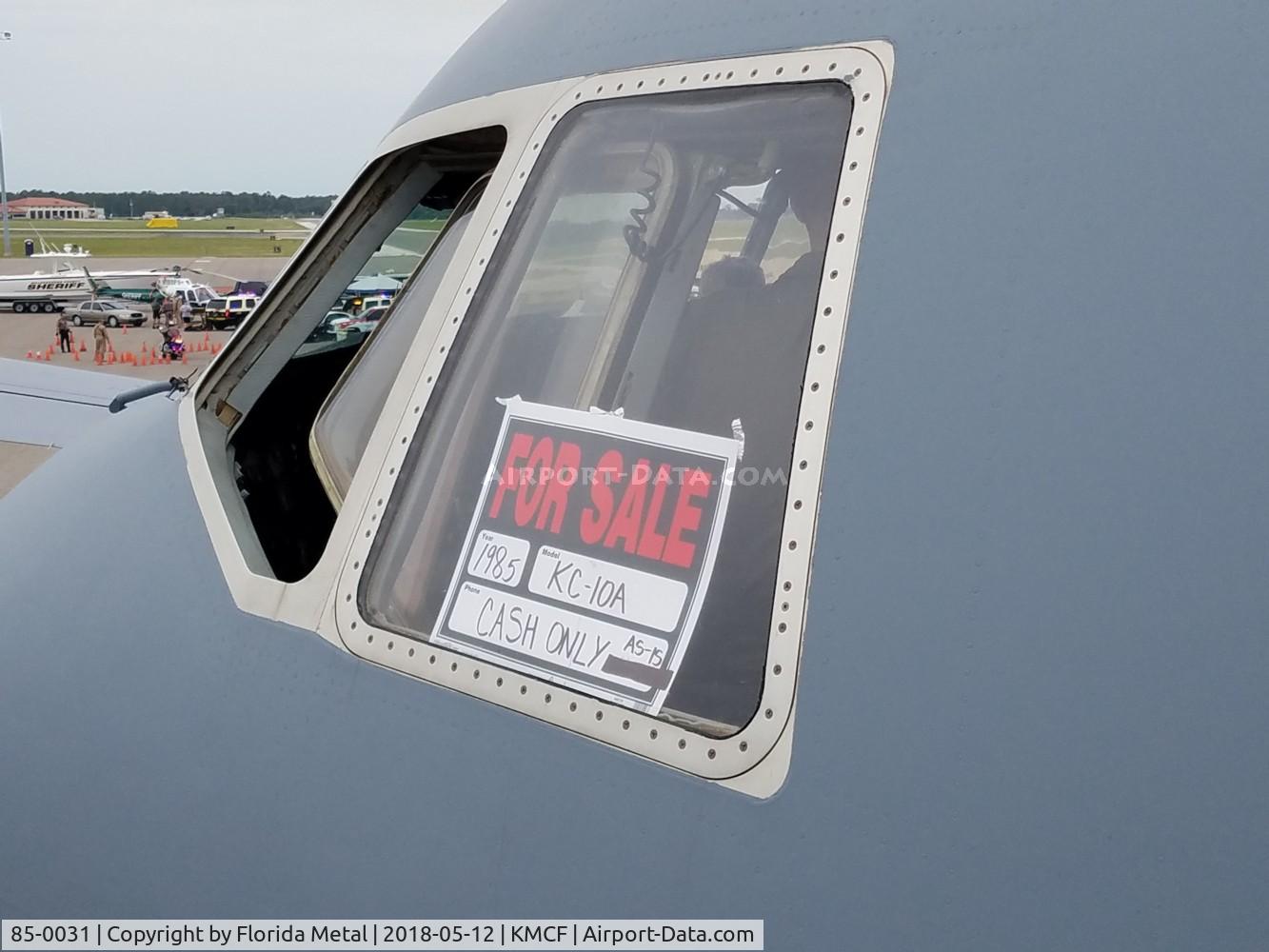 85-0031, 1985 McDonnell Douglas KC-10A Extender C/N 48236, MacDill Airfest 2018