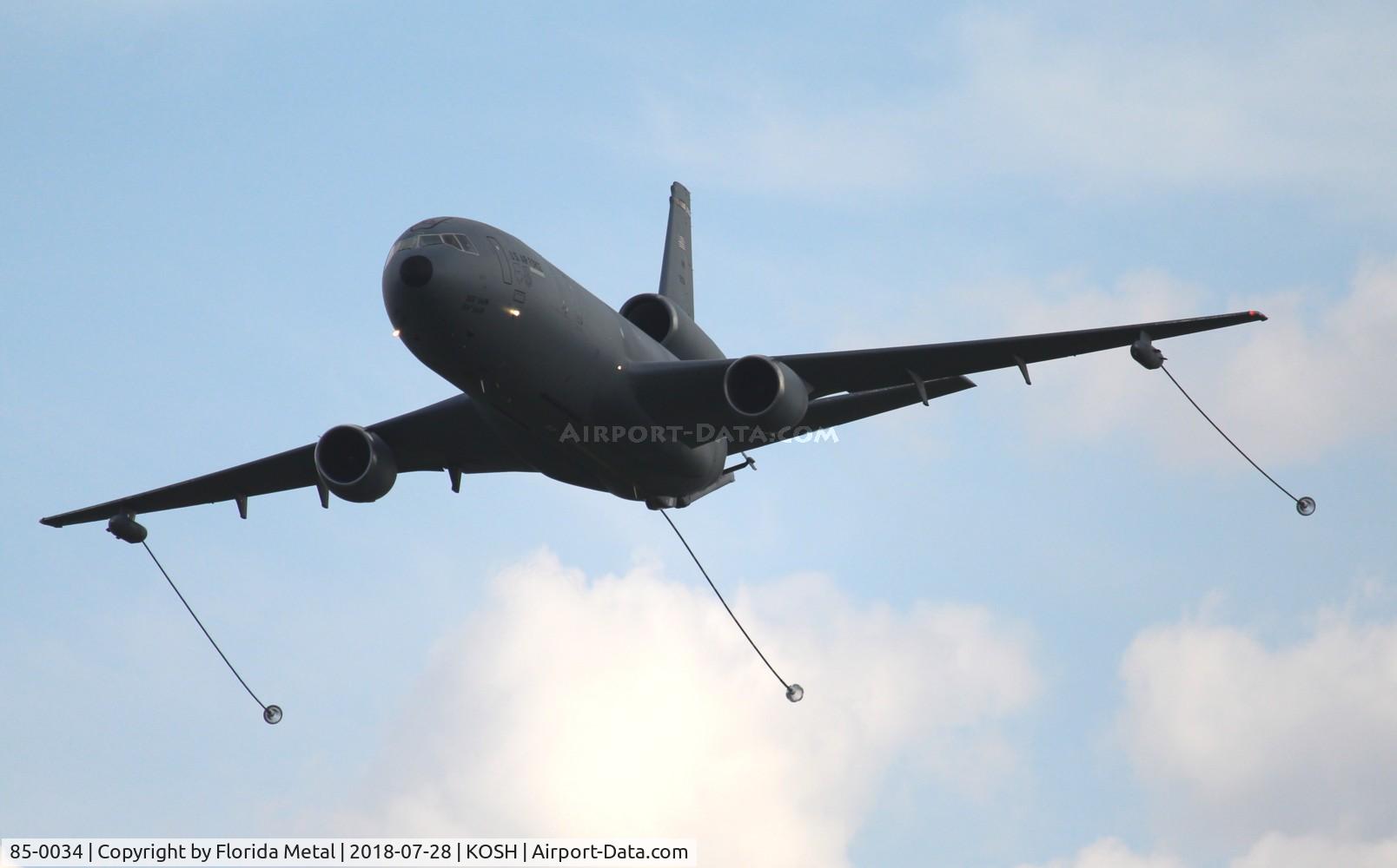85-0034, 1985 McDonnell Douglas KC-10A Extender C/N 48239, Air Venture 2018