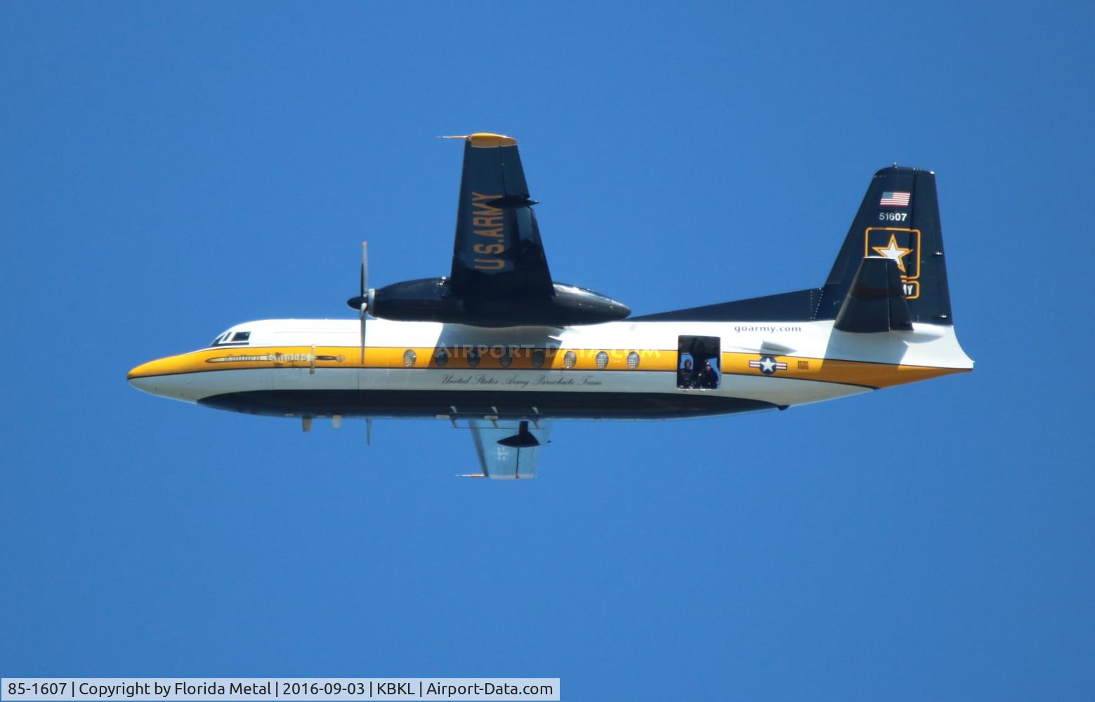 85-1607, 1983 Fokker C-31A (F27-400M) Troopship C/N 10653, Cleveland Airshow 2016