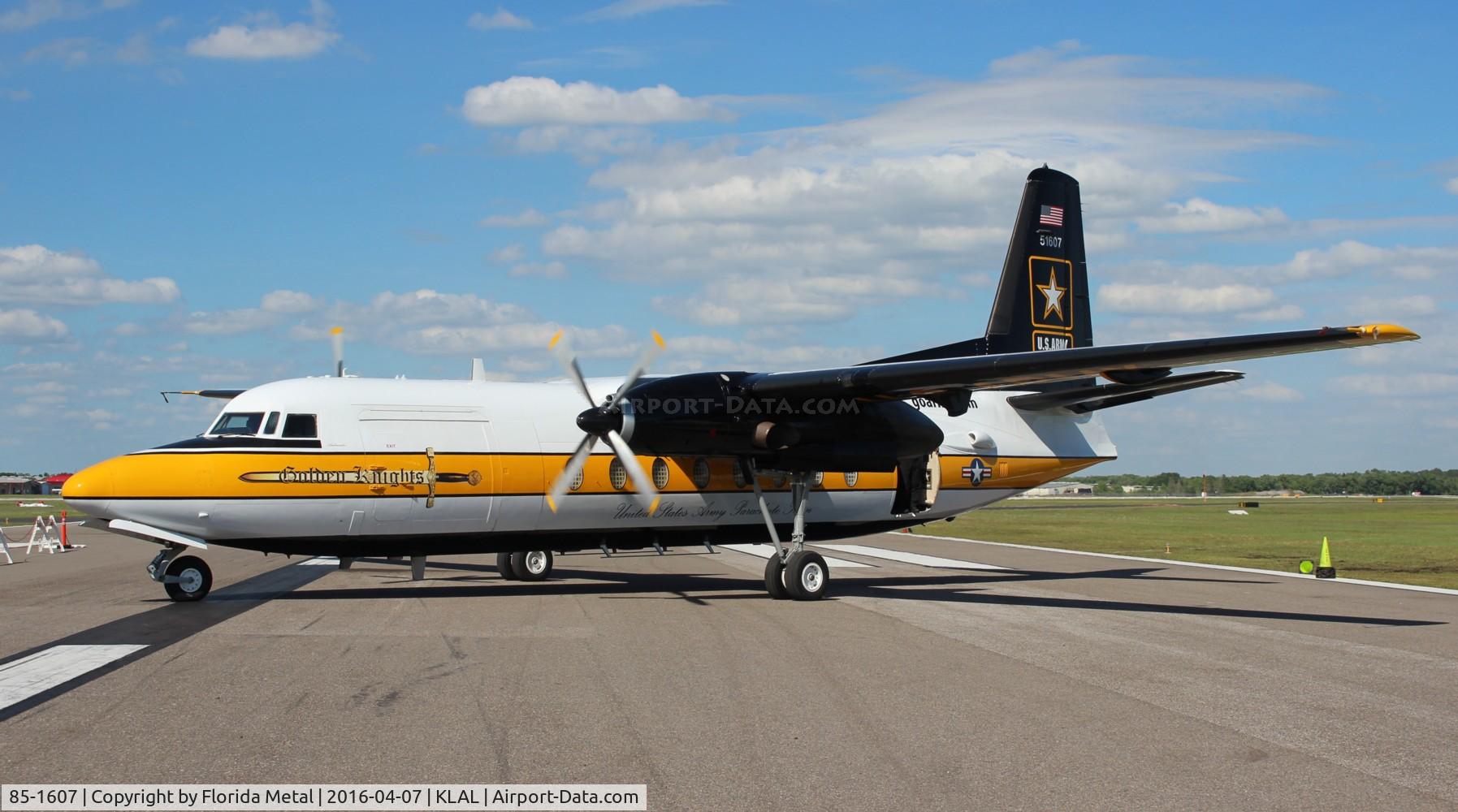 85-1607, 1983 Fokker C-31A (F27-400M) Troopship C/N 10653, Sun N Fun 2016