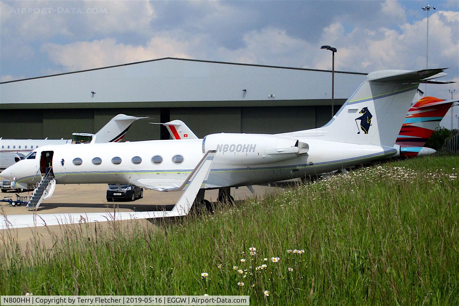 N800HH, 2001 Gulfstream Aerospace G-IV C/N 1440, at Luton Airport