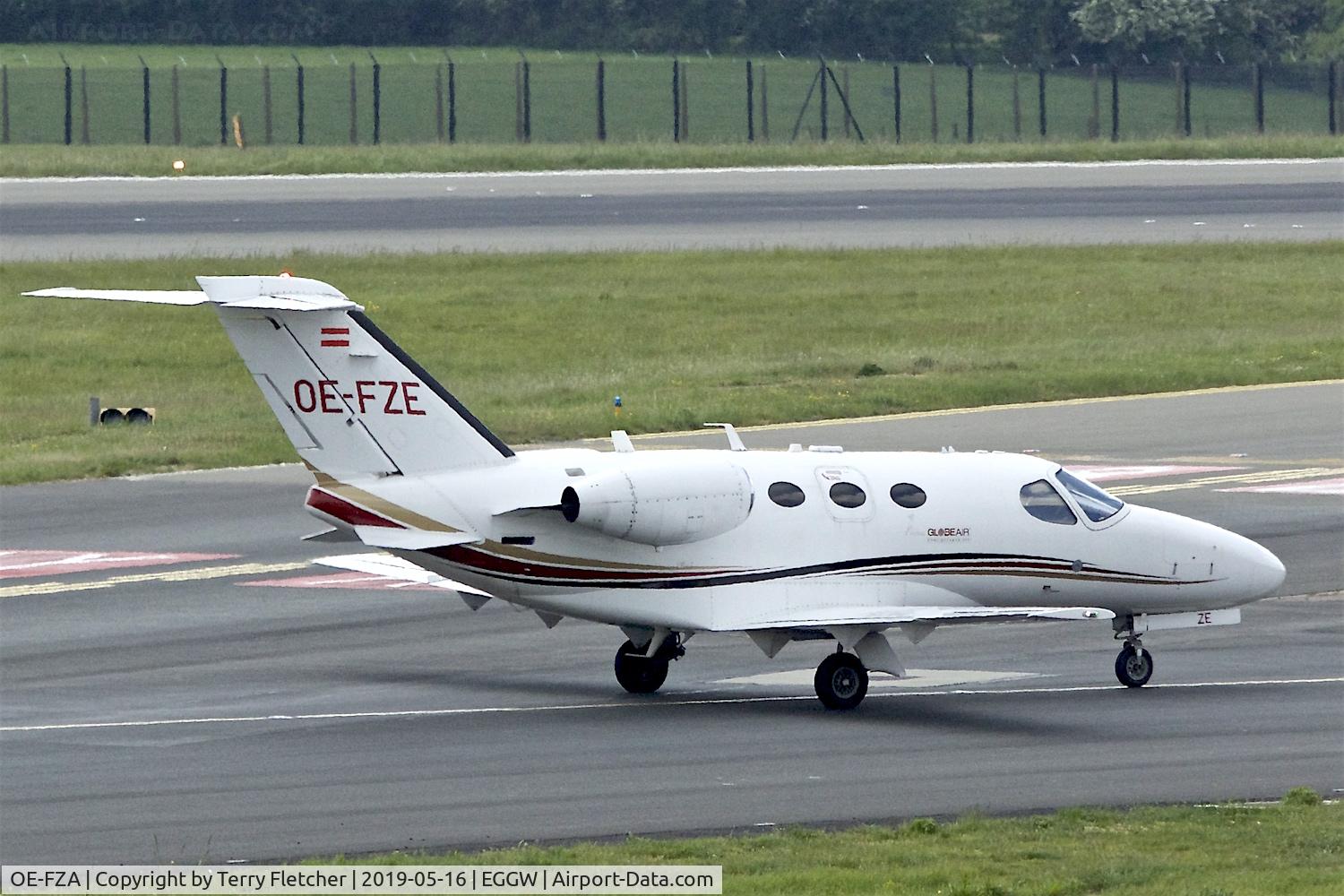 OE-FZA, 2008 Cessna 510 Citation Mustang Citation Mustang C/N 510-0144, at Luton Airport