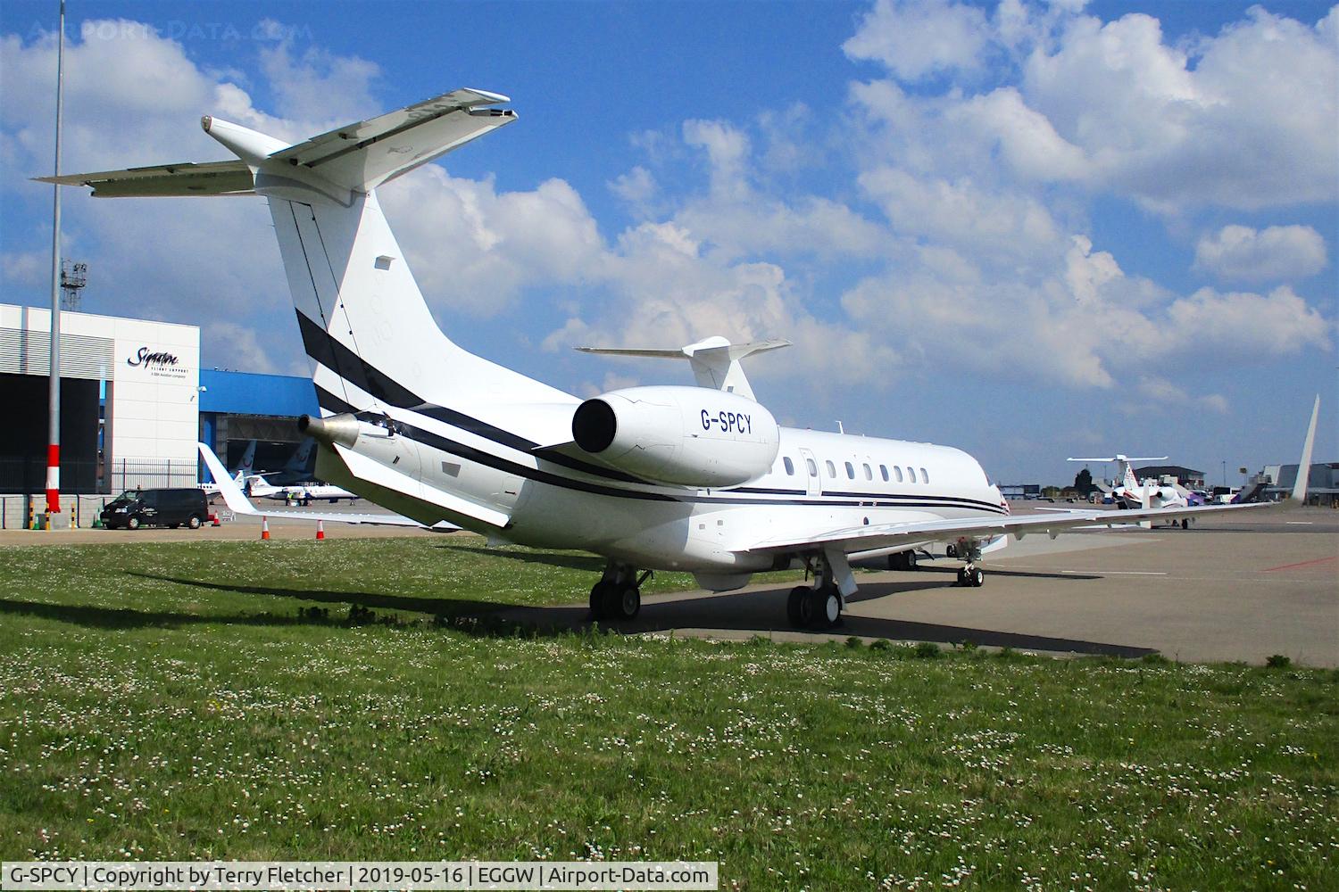 G-SPCY, 2013 Embraer EMB-135BJ Legacy 650 C/N 14501162, at Luton Airport