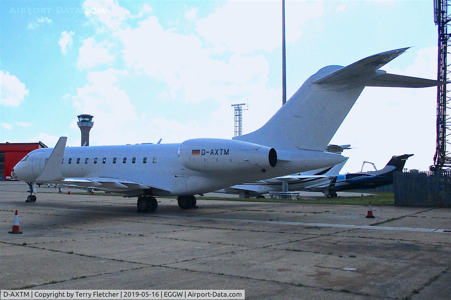 D-AXTM, 2001 Bombardier BD-700-1A10 Global Express C/N 9102, at Luton