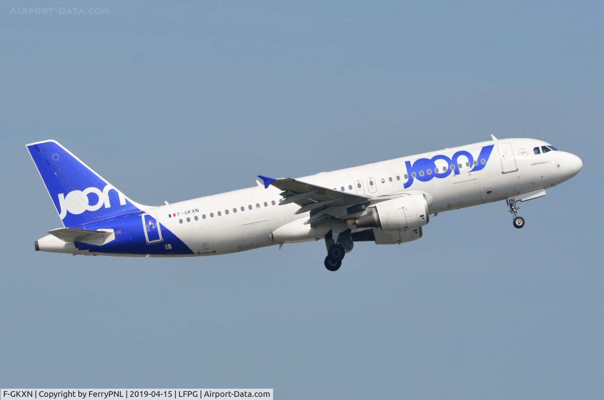 F-GKXN, 2006 Airbus A320-214 C/N 3008, Departure of Joon A320
