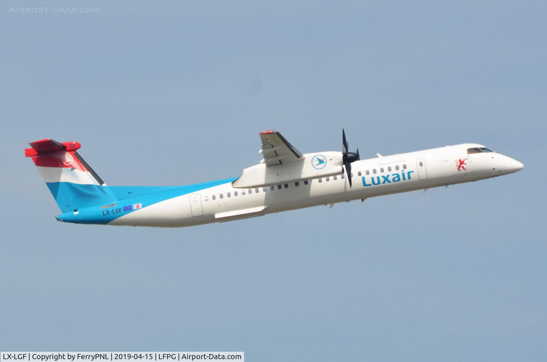 LX-LGF, 2011 De Havilland Canada DHC-8-402Q Dash 8 C/N 4349, Departure of Luxair DHC8