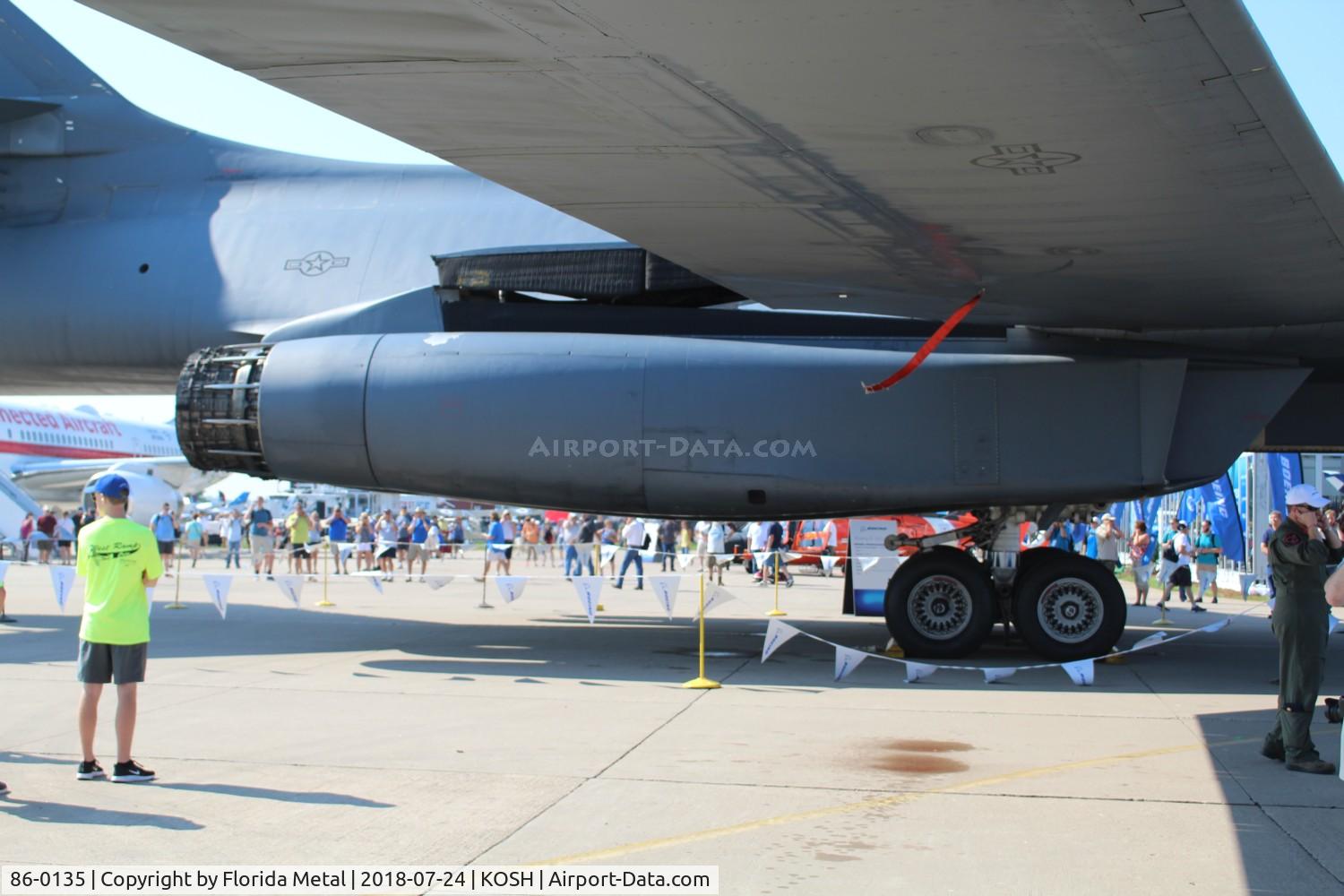86-0135, 1986 Rockwell B-1B Lancer C/N 95, Air Venture 2018