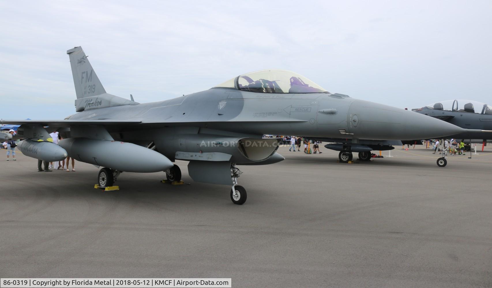 86-0319, 1986 General Dynamics F-16C Fighting Falcon C/N 5C-425, MacDill Airfest 2018