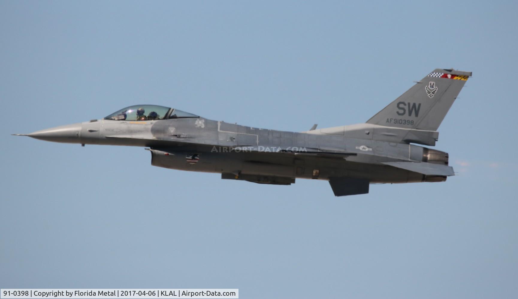 91-0398, 1993 General Dynamics F-16C Fighting Falcon C/N CC-86, Sun N Fun 2017