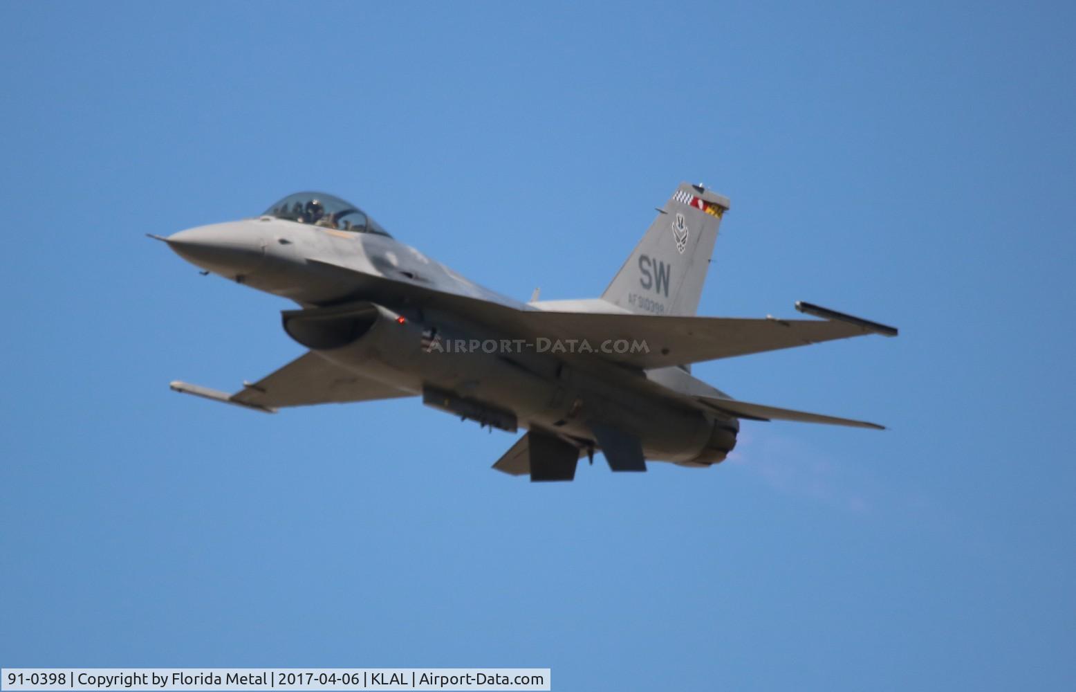 91-0398, 1993 General Dynamics F-16C Fighting Falcon C/N CC-86, Sun N Fun 2017