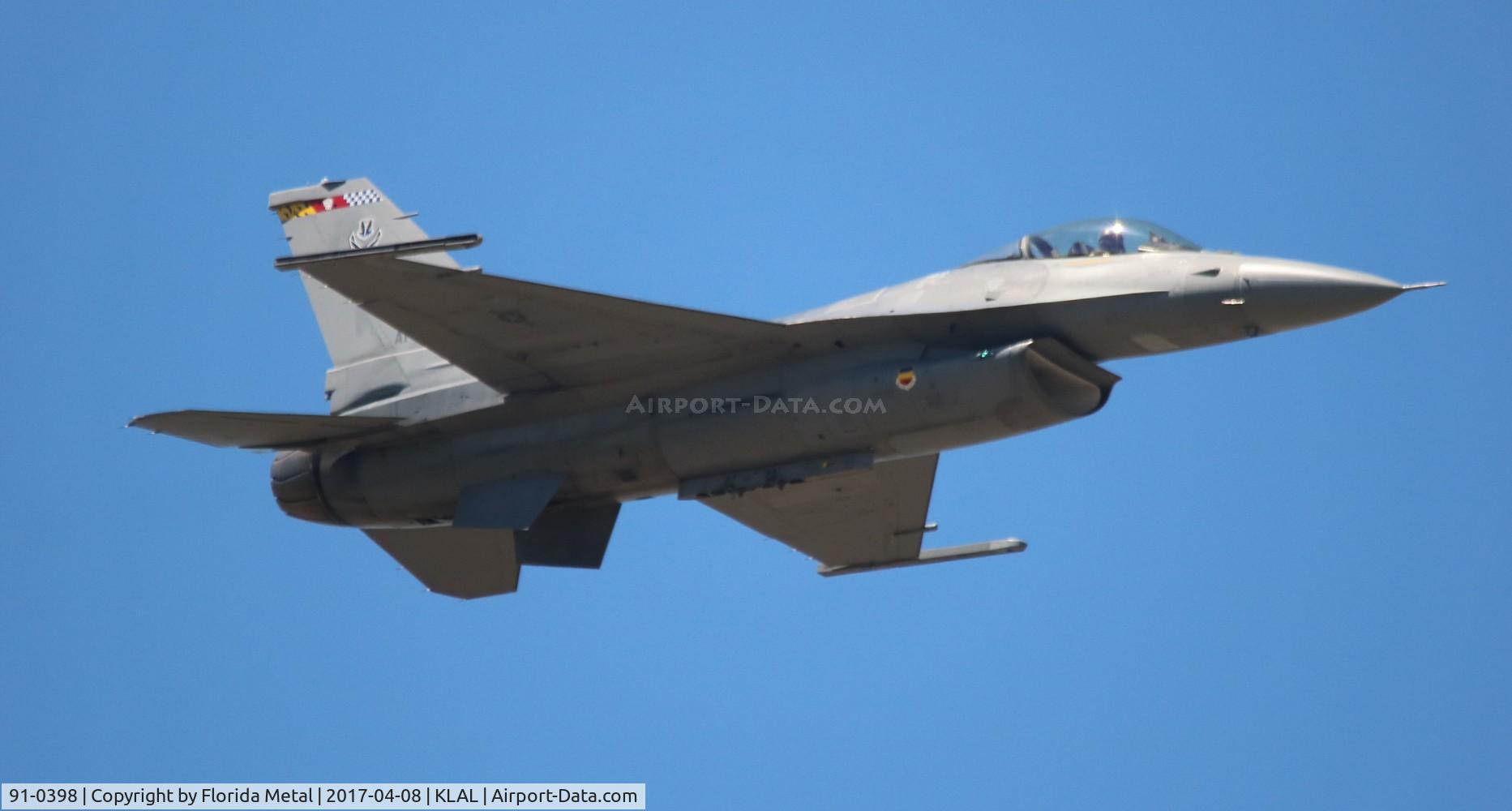 91-0398, 1993 General Dynamics F-16C Fighting Falcon C/N CC-86, Sun N Fun 2017