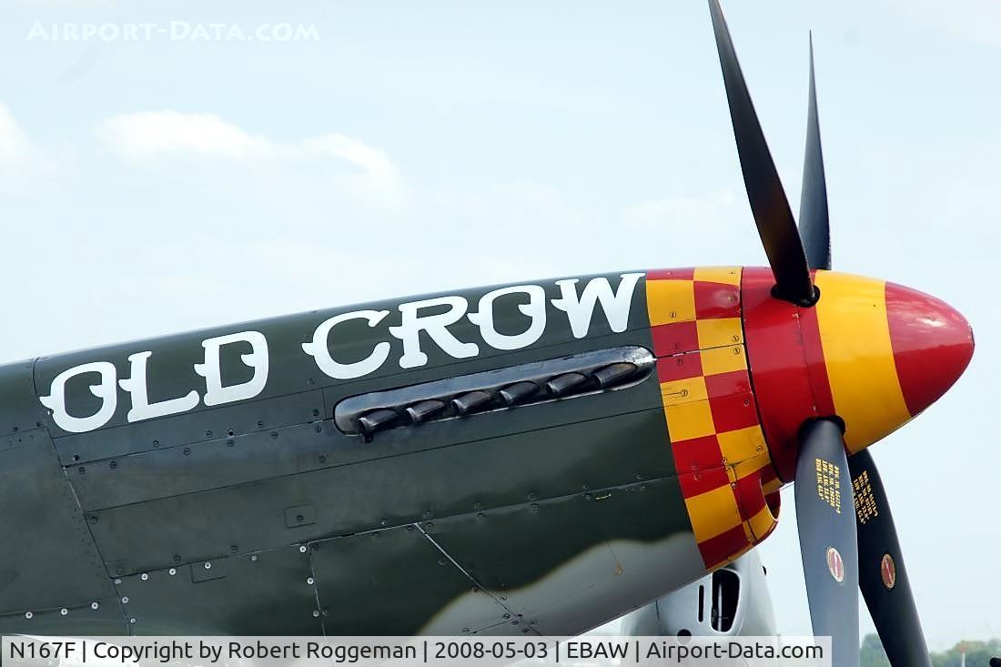 N167F, 1944 North American P-51D Mustang C/N 122-40417, STAMPE FLY IN.
OLD CROW.