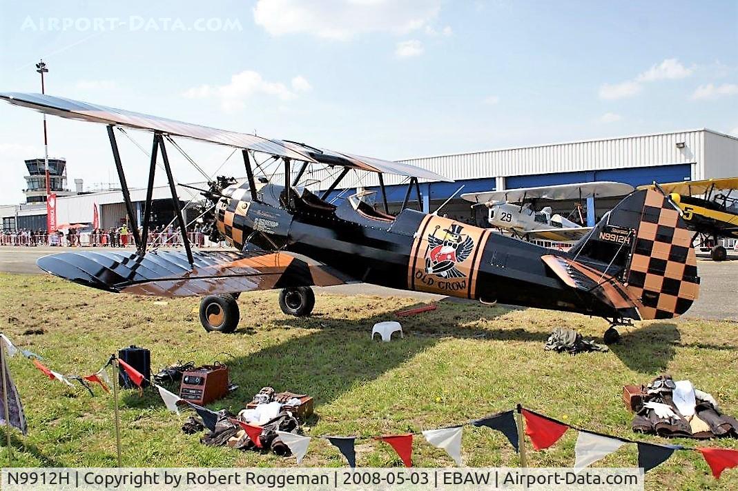 N9912H, 1943 Boeing N2S-3 Kaydet (B75N1) C/N 75-7213, STAMPE FLY IN.OLD CROW.