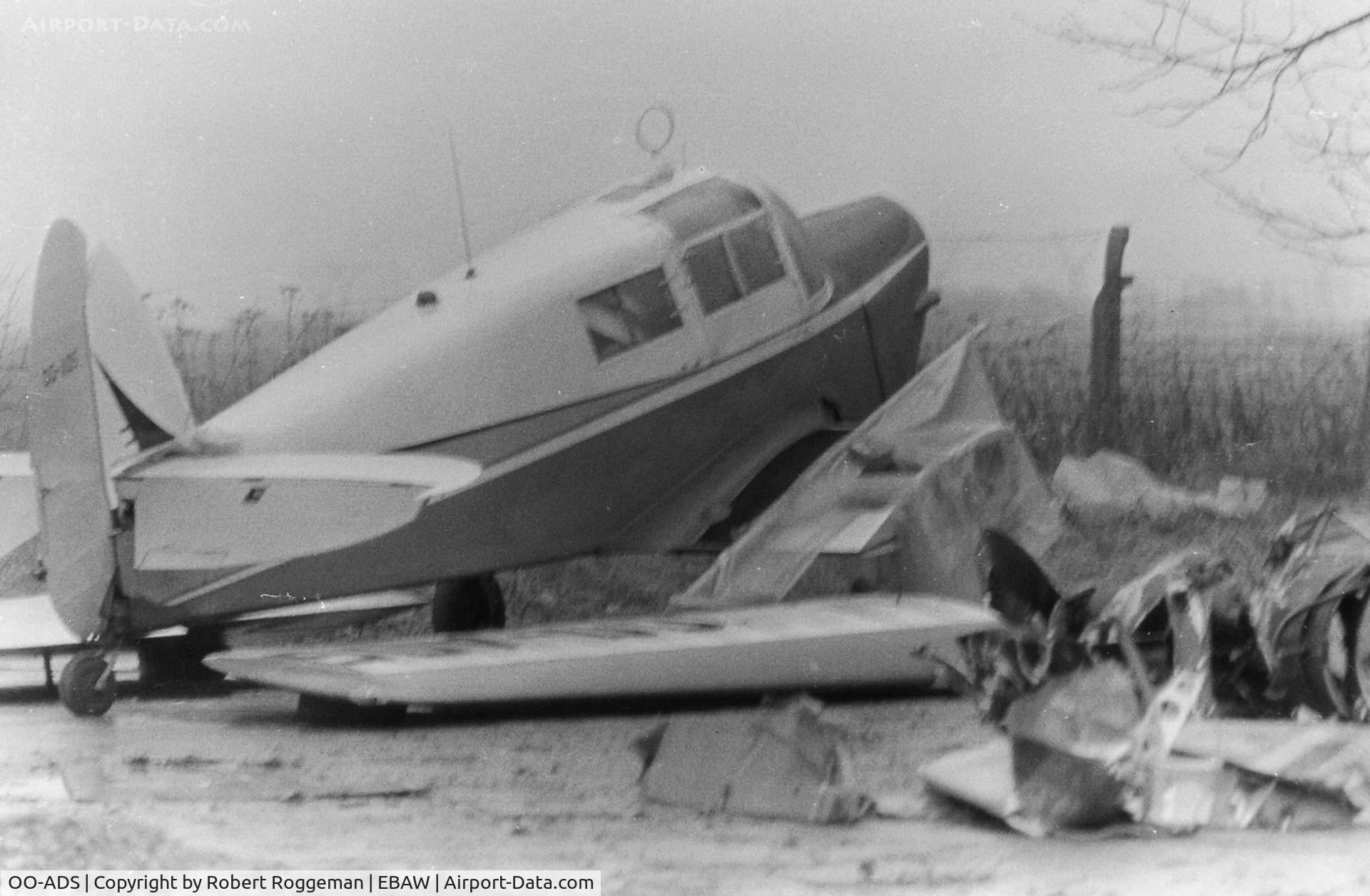 OO-ADS, Percival P-44 Proctor 5 C/N AE94, 1965.WRECKAGE.ACCIDENT 31-05-65.