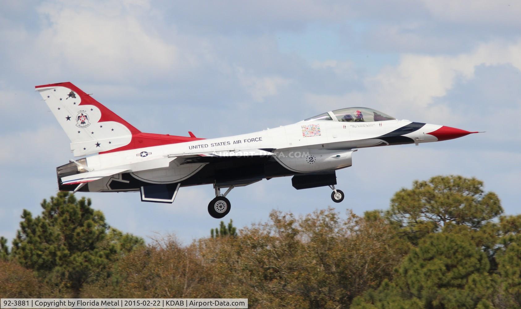 92-3881, 1992 General Dynamics F-16C Fighting Falcon C/N CC-123, Daytona 500