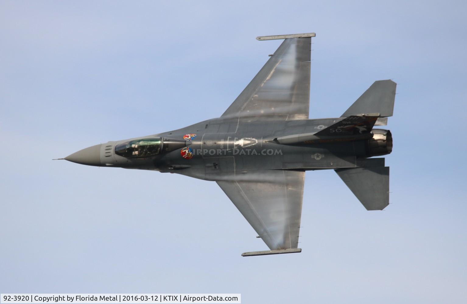 92-3920, Lockheed F-16C Fighting Falcon C/N CC-162, TICO 2016