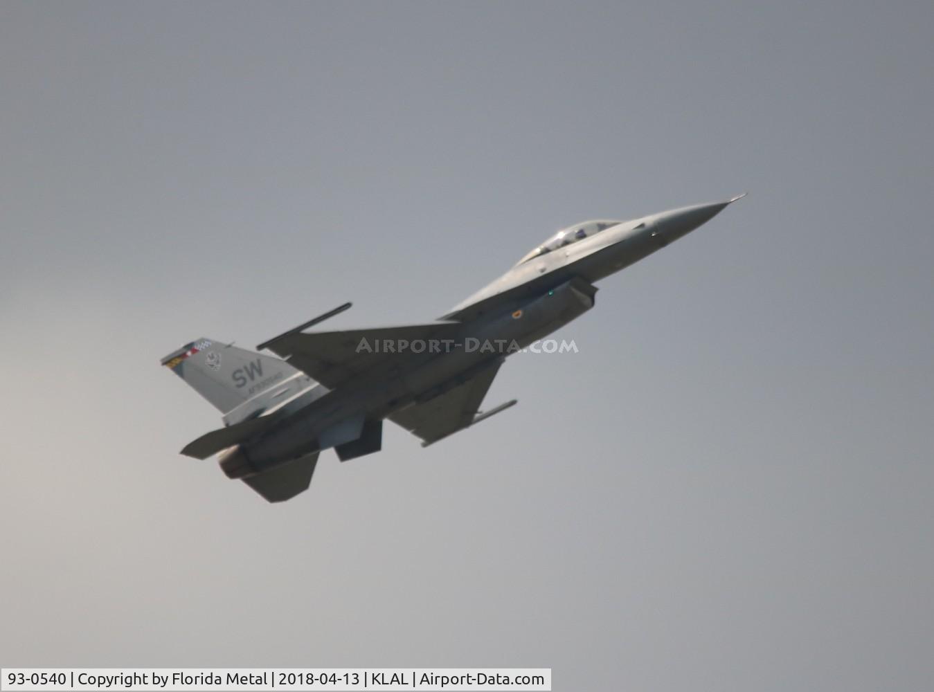 93-0540, 1993 Lockheed F-16C Fighting Falcon C/N CC-175, Sun N Fun 2018
