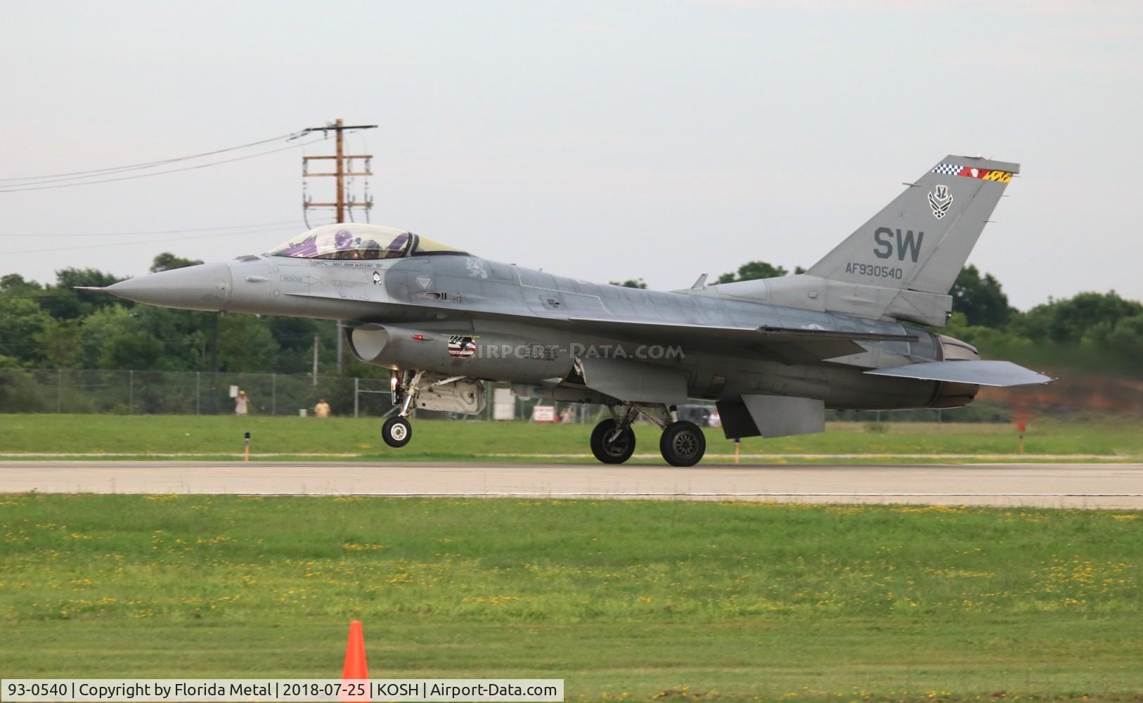 93-0540, 1993 Lockheed F-16C Fighting Falcon C/N CC-175, Air Venture 2018