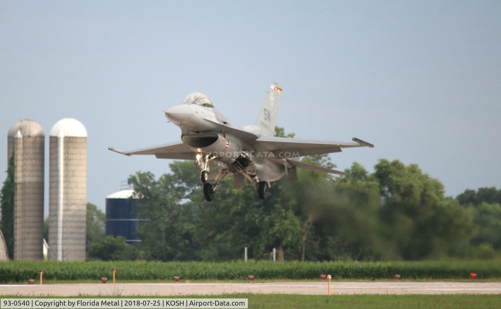 93-0540, 1993 Lockheed F-16C Fighting Falcon C/N CC-175, Air Venture 2018