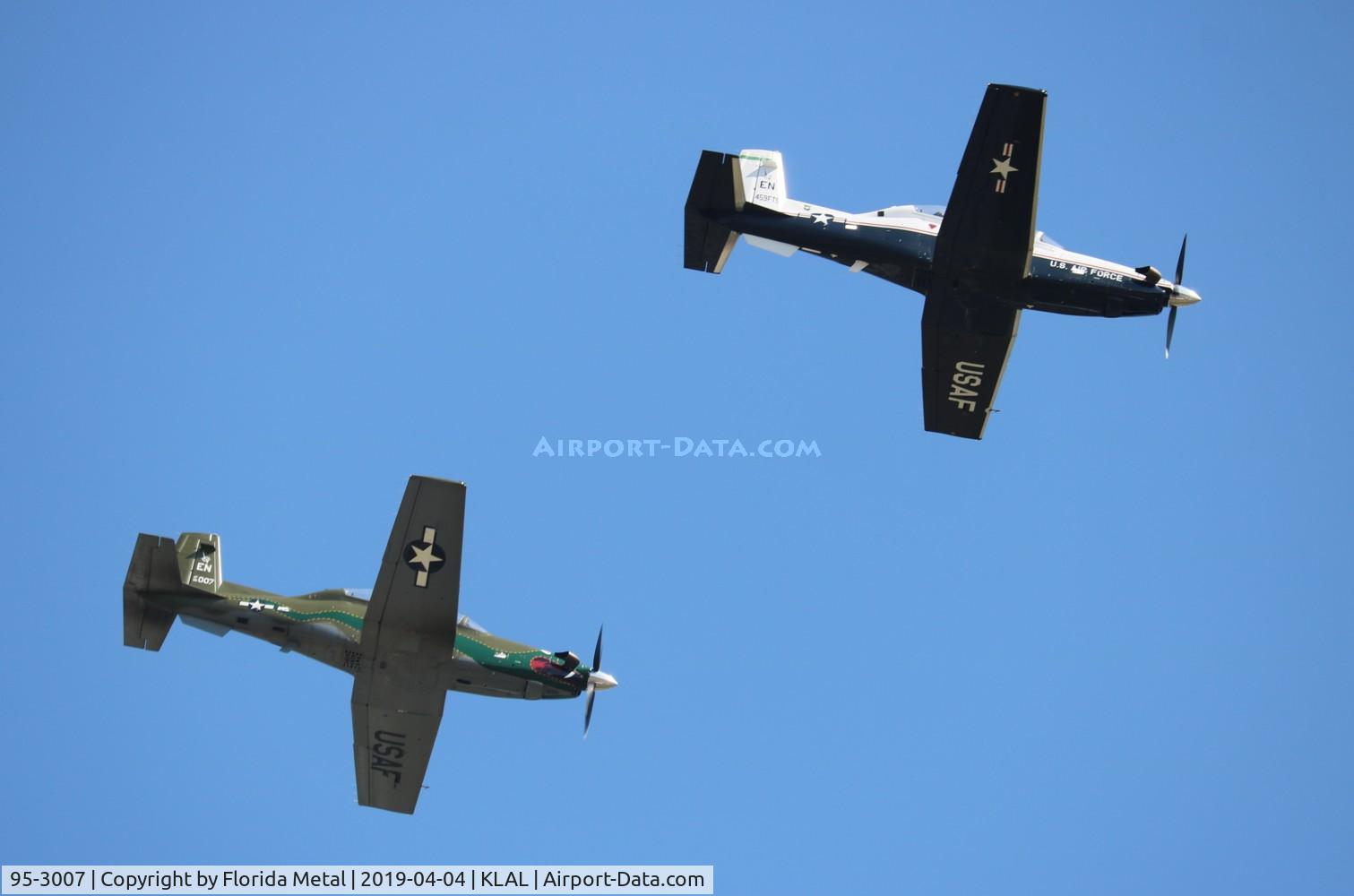 95-3007, 1995 Raytheon Beech T-6A Texan II C/N PT-11, Sun N Fun 2019