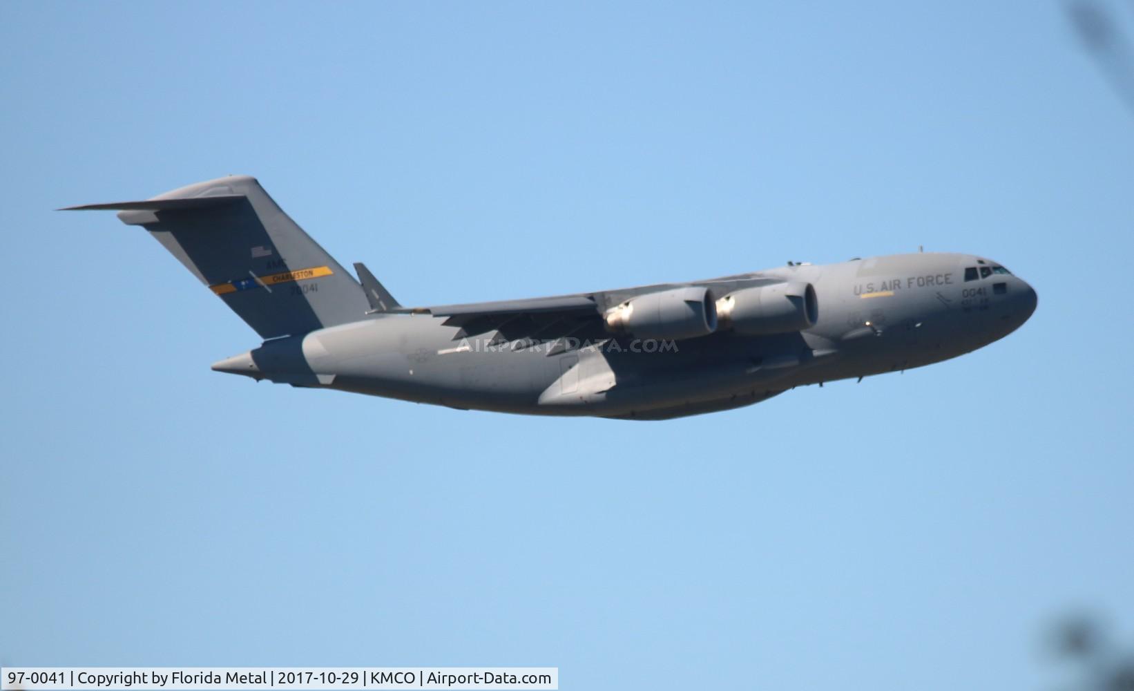 97-0041, 1997 Boeing C-17A Globemaster III C/N 50045/P-41, MCO spotting